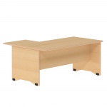 L-Tisch, 160x120 cm (B/T), 72 cm hoch, Anbau rechts, 